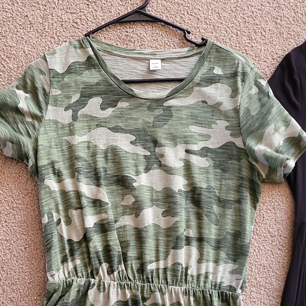 Womens, Medium Camouflage and Black Casual Dress Lot Of 2 - Picture 2 of 6